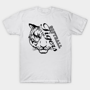 softball tigers face sport team T-Shirt